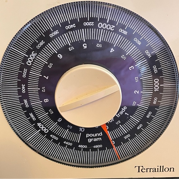 Vintage Terraillon Kitchen Scale Up to 10 Lbs 4800 Grams MADE IN FRANCE - Picture 2 of 8